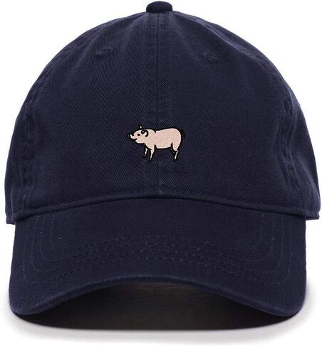 Farm Pig Baseball Cap Embroidered Cotton Adjustable Dad Hat in Saudi Arabia