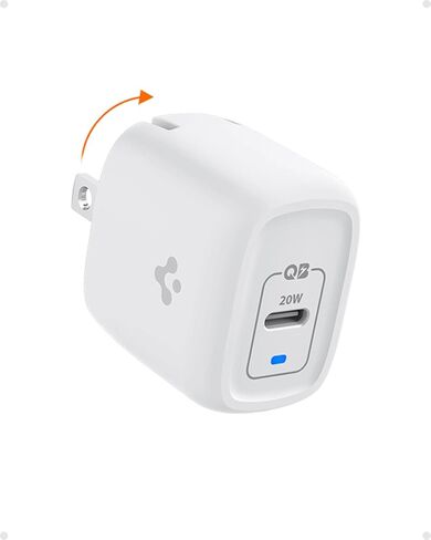 USB C Wall Charger, Spigen 40W Dual USB C Charger [GaN Fast] 30W Max Each, Foldable Fast Charger for iPhone 15 Pro Max Plus 14 13 Mini 12 SE iPad Pro M4 Air M2 MacBook Air Galaxy Z Fold Flip 5 S24 8a in Saudi Arabia