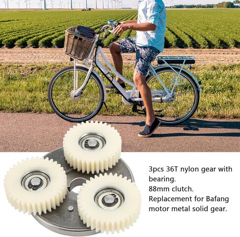 OUMEFAR 36T NYLON GEAR CLUCT KIT للدراجة الكهربائية ، استبدال إكسسوارات التروس النايلون لمحرك 500W-750W ، قوة عالية ، صلابة جيدة in Kuwait