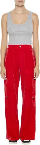 Forever 21 Women's Wide-Leg Utility Cargo Pants in Saudi Arabia