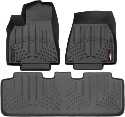 Weathertech مخصص FIRELLONERS لنموذج Tesla Y - الصف الأول والثاني (4416491-4415972) ، أسود in Saudi Arabia