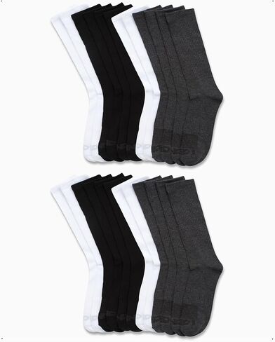 AND1 Men's Socks - Athletic Cushion Crew Socks (24 Pack) in Kuwait