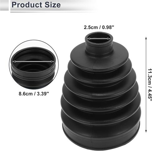 Outer CV Joint Boot Kit for BMW X3 2011-2017 for BMW X5 2014-2018 Strong Durable Constant Velocity Joint Boot No.31607608096 W/Clamps Rubber 1 Set in Saudi Arabia