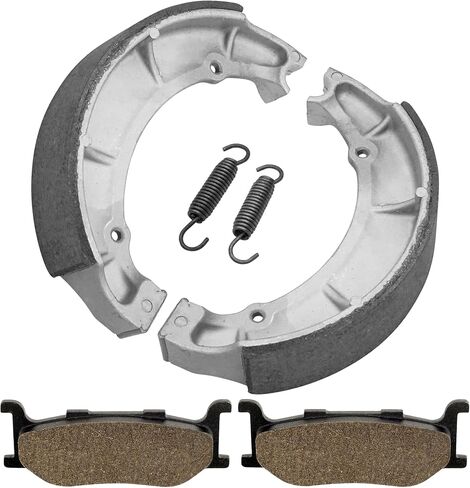 Caltric Front Brake Pads & Rear Shoes Compatible with Yamaha XV535 Virago 535 1995-2000 / XVS650 Drag Star 650 1997-2003 in Saudi Arabia