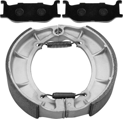 Caltric Front Brake Pads & Rear Shoes Compatible with Yamaha XV535 Virago 535 1995-2000 / XVS650 Drag Star 650 1997-2003 in Saudi Arabia