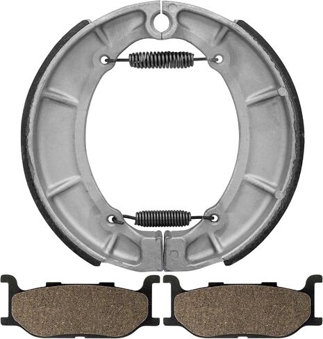 Caltric Front Brake Pads & Rear Shoes Compatible with Yamaha XV535 Virago 535 1995-2000 / XVS650 Drag Star 650 1997-2003 in Saudi Arabia