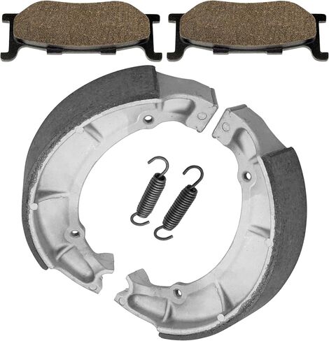 Caltric Front Brake Pads & Rear Shoes Compatible with Yamaha XV535 Virago 535 1995-2000 / XVS650 Drag Star 650 1997-2003 in Saudi Arabia