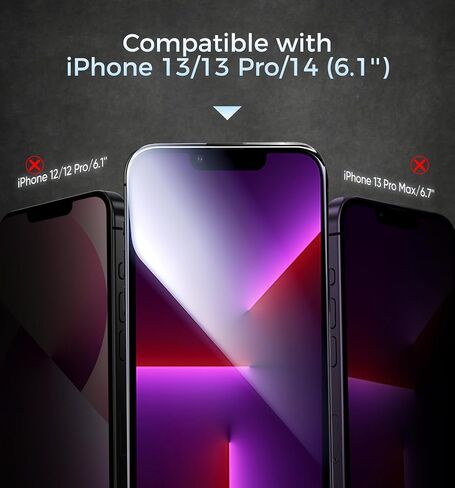 Magic John 3rd Gen تم ترقيته إلى iPhone 12 Promax Screen Protector 6.7 Inch ، HD Clear ، Film Film Berved Movie ، Auto Dust-Elimination ، Free Free ، Easy Fixs ، 2 Pack in Kuwait