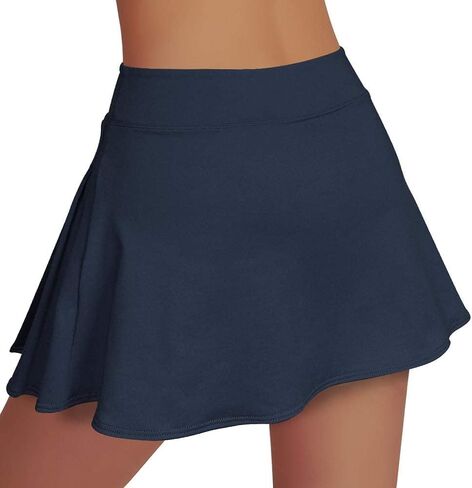 تنورات تنس تنسية مطوية تنانير الجولف مع جيوب ساكورت خفيفة الوزن لليوغا تنس الجولف يدير اليوغا in Kuwait