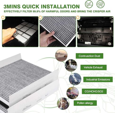 2-Pack HEPA Cabin Air Filter Fits for Freightliner Century Class Columbia Coronado Cascadia 122SD Filter Replacement AF26235 PA4857, P609422, PA10181, BOA91559, 24318 in Saudi Arabia
