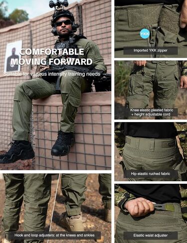 IDOGEAR SPORTS G5 Combat Pants Men’s Military Camo Clothing with Knee Pads Multi Pockets Work Pants for Outdoor in Saudi Arabia