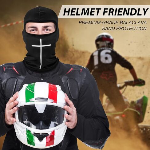 Wesiti 4 Pcs Face Mask Single Hole Ski Mask Knit Cycling Cover Sun Protection Balaclava Mask Shiesty Mask Pack(Black, Gray, White, Stylish) in Saudi Arabia