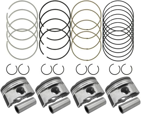 مجموعة حلقات Pistons & Piston ، مكابس بديلة متوافقة مع Toyota Camry Rav4/مع Scion TC Lexus 2.4 2azfe ، 13011-0H031 13211-0H041-A0 13251-0H030-B0 13211-28112-A0 976132115 in Saudi Arabia