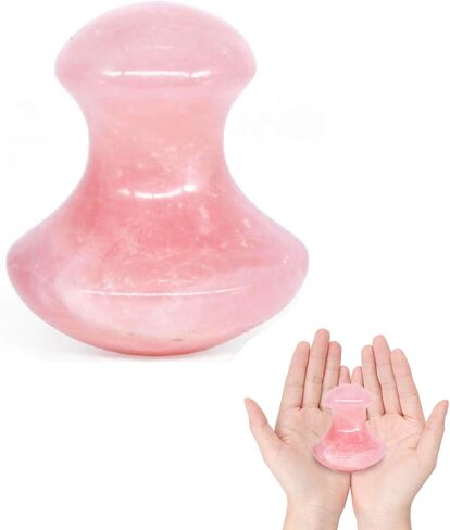Mushroom Gua Sha Natural Rose Quartz Aventurine Gua Sha Mushroom Face Massager Stone for Eye Neck Beauty Spa Relaxing Massage Stone Facial Massage Spa Relaxing Meditation Guasha Scraping Massage Tool in Saudi Arabia
