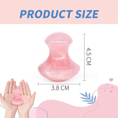 Mushroom Gua Sha Natural Rose Quartz Aventurine Gua Sha Mushroom Face Massager Stone for Eye Neck Beauty Spa Relaxing Massage Stone Facial Massage Spa Relaxing Meditation Guasha Scraping Massage Tool in Saudi Arabia