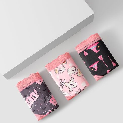 TenderTouch Women's Halloween Panties 6-Pack Cute Scary Spooky Rose Allover Print Hipster Underwear in Saudi Arabia