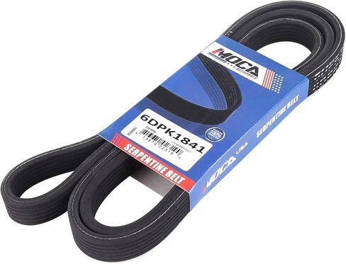 MOCA 6DPK1841 حزام EPDM Serpentine Fits لعام 1999-2009 VOLVO V40 V70 S60 S80 XC70 DOHC in Kuwait