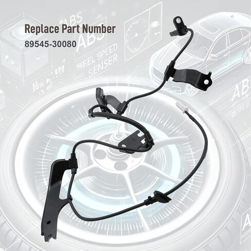 ABS Wheel Speed Sensor with Wire Rear Left Driver Side Fit for Lexus GS RC Series IS250 IS300 IS350 RC300 RC350 GS250 GS350 GS450 2011-2014 Replaces 89546-30080 in Saudi Arabia
