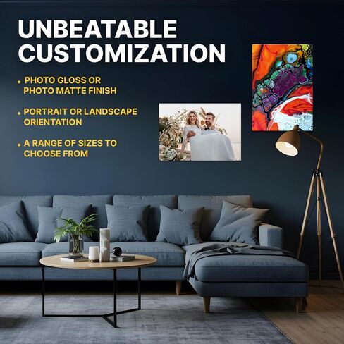 Premium Custom Poster Print على ورقة جودة صور 24 "× 36" - في نفس اليوم طباعة ملصقات مخصصة - ملصق قابل للتخصيص مع صورتك/صورتك الفريدة - ملصق مخصص في الأنبوب المعزز in Saudi Arabia