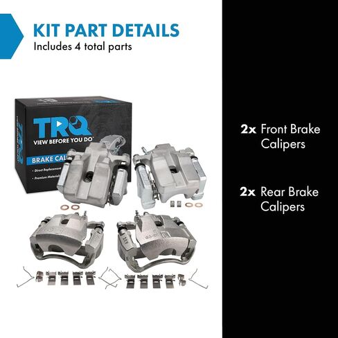 TRQ Brake Caliper Set Compatible with 2007-2012 Lexus ES350 2007-2011 Toyota Camry in Saudi Arabia