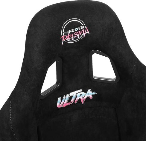 NRG Innovations NRG-FRP-304BK-ULTRA FRP SEAT SEAT ULTRA EDITION Black Alcantara في مواد نباتية مع عودة إلى الظهر بالإضافة إلى جيوب الهاتف. (كبير جدا) in Saudi Arabia