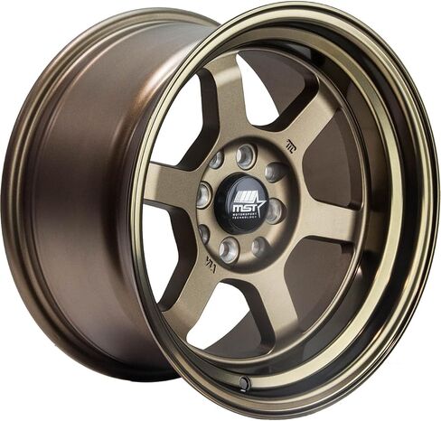 Time Attack 15x8.0 4x100/4x114.3 0 ET 73.1 CB Matte Bronze Single/Rim by MST in Kuwait