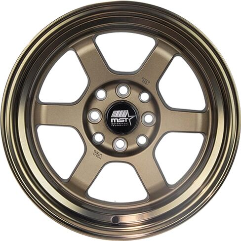 Time Attack 15x8.0 4x100/4x114.3 0 ET 73.1 CB Matte Bronze Single/Rim by MST in Kuwait
