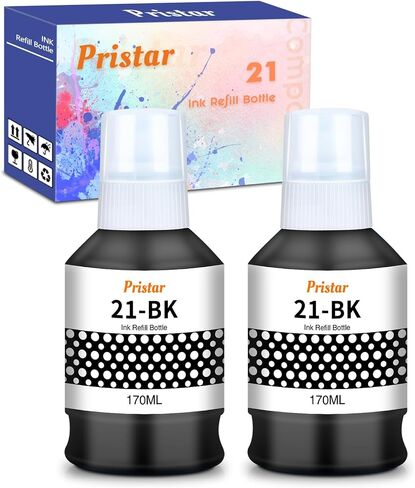 GI-21 GI21 G3270 G3290 Ink Refill Bottles Compatible for Canon 21 GI-21 GI21 Ink Refill Bottles Set for Canon G3270 G3290 G4280 G3260 G4270 G2260 G1220 G1230 G2270 G3272 MegaTank Printer (4 Pack) in Kuwait