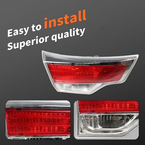 Inner Tail Light Compatible with 2014 2015 2016 Highlander Right Side Rear Brake Lamp TO2803115 815800E050 (Right) in Saudi Arabia