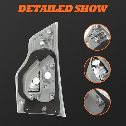 Inner Tail Light Compatible with 2014 2015 2016 Highlander Right Side Rear Brake Lamp TO2803115 815800E050 (Right) in Saudi Arabia