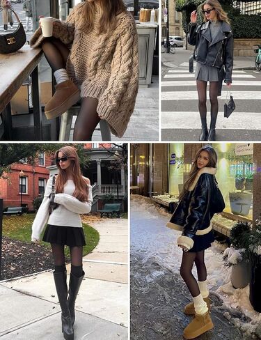 Fleece Lined Tights Women Sheer Thermal Tights Fake Faux Translucent Pantyhose Skin Color Winter Pantyhose in Saudi Arabia
