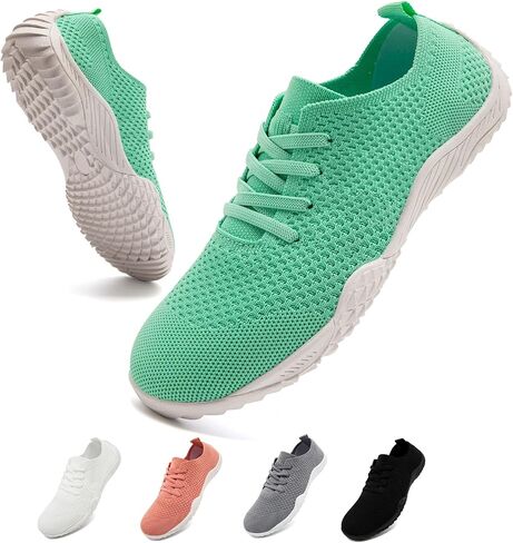 WCIDFY Barefoot Shoes Women Zero Drop Walking Shoes Minimalist Sneakers | Breathable, Lightweight Thin Flexible Rubber Sole, Easy On/Off, Natural Movement, Strengthens Foot Muscles in Saudi Arabia