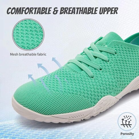WCIDFY Barefoot Shoes Women Zero Drop Walking Shoes Minimalist Sneakers | Breathable, Lightweight Thin Flexible Rubber Sole, Easy On/Off, Natural Movement, Strengthens Foot Muscles in Saudi Arabia