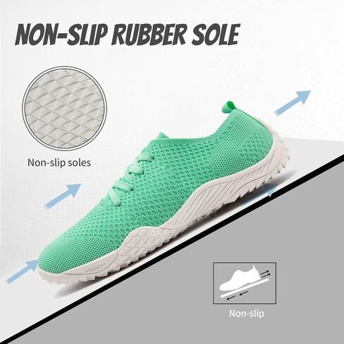 WCIDFY Barefoot Shoes Women Zero Drop Walking Shoes Minimalist Sneakers | Breathable, Lightweight Thin Flexible Rubber Sole, Easy On/Off, Natural Movement, Strengthens Foot Muscles in Saudi Arabia