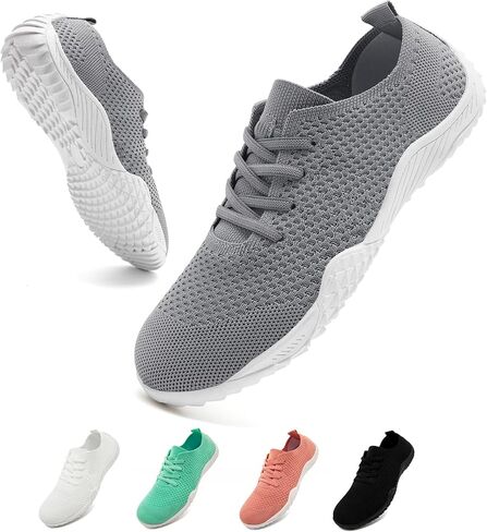WCIDFY Barefoot Shoes Women Zero Drop Walking Shoes Minimalist Sneakers | Breathable, Lightweight Thin Flexible Rubber Sole, Easy On/Off, Natural Movement, Strengthens Foot Muscles in Saudi Arabia
