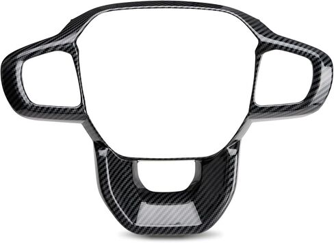 Auovo Steering Wheel Cover Trim Compatible with Ford Ranger Accessories 2024 2025 Carbon Fiber Steering Wheel Panel Frame Cover for 2024 Ranger XL XLT Lariat (Carbon Pattern) in Saudi Arabia