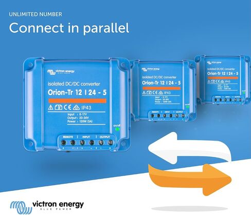 Victron Energy Orion-Tr DC to DC Converter - 48/48-Volt 8 amp 380-Watt - IP43 Protected - for Dual Battery Systems - Isolated in Kuwait