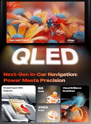 وحدة رأس Dasaita لاستبدال Toyota 4Runner 2010-2023، 9 بوصة، شاشة لمس QLED، مع CarPlay اللاسلكي وAndroid Auto، شبكة 4G مدمجة، 6 جيجابايت + 64 جيجابايت، ملاحة داخل لوحة القيادة، Android 13 in Kuwait