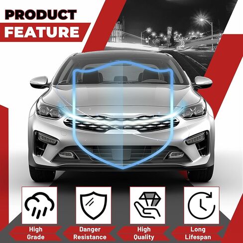 Hecasa Front Upper Pumper Grille متوافقة مع استبدال Kia Forte 2019-2021 لـ 86350m7010 KI1200205 in Kuwait