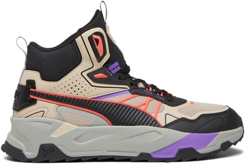 Puma Mens Trinity Mid Hybrid Lace Up Sneakers Shoes Nature - Beige ، Gray in Saudi Arabia