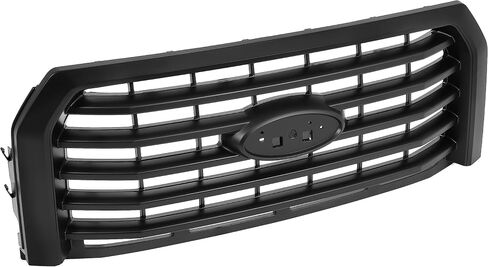KUAFU Front Bumper Grille Compatible with 2015-2017 Ford F-150 Replacement for FO1200582 FL3Z8200EA Grill Chrome Silvery in Saudi Arabia