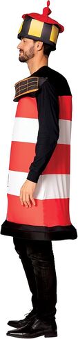 Rasta Imposta Lighthouse Halloween Costume Tunic with Light Up Headpiece Beacon Watchtower Dress Up Cosplay Party Costumes, Adult One Size in Saudi Arabia