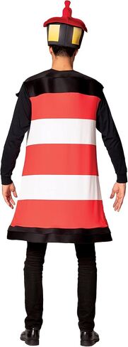 Rasta Imposta Lighthouse Halloween Costume Tunic with Light Up Headpiece Beacon Watchtower Dress Up Cosplay Party Costumes, Adult One Size in Saudi Arabia