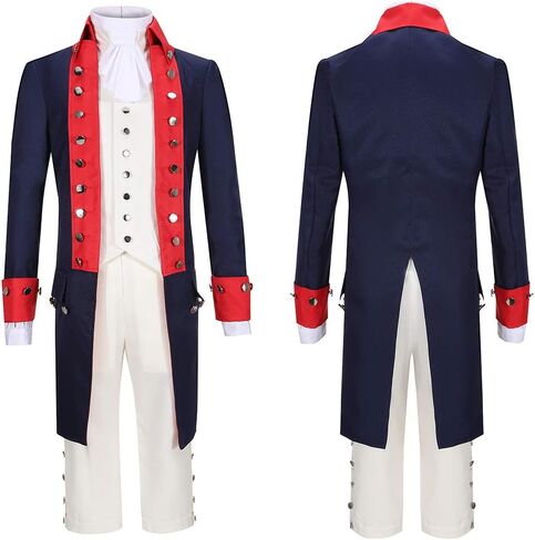Adult Colonial Outfit Cosplay Full Set Uniform in Saudi Arabia