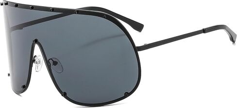 Oversized One-Piece Square Sunglasses Women 2025 Luxury Trendy Punk Shield Shades Outdoor Eyewear For Ladies in Saudi Arabia