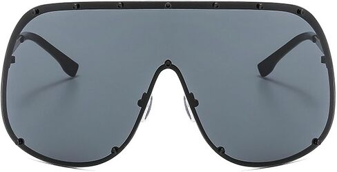 Oversized One-Piece Square Sunglasses Women 2025 Luxury Trendy Punk Shield Shades Outdoor Eyewear For Ladies in Saudi Arabia