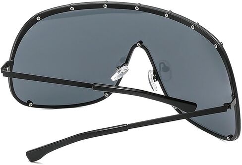 Oversized One-Piece Square Sunglasses Women 2025 Luxury Trendy Punk Shield Shades Outdoor Eyewear For Ladies in Saudi Arabia