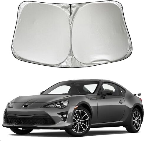 Car Windshield Sun Shade Sunshade Compatible with Toyota GR86 2022-2024 2025 2026 Accessories, Foldable Car Front Window Sun Shield Visor in Kuwait