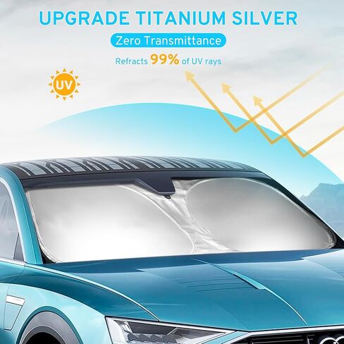 Car Windshield Sun Shade Sunshade Compatible with Toyota GR86 2022-2024 2025 2026 Accessories, Foldable Car Front Window Sun Shield Visor in Kuwait