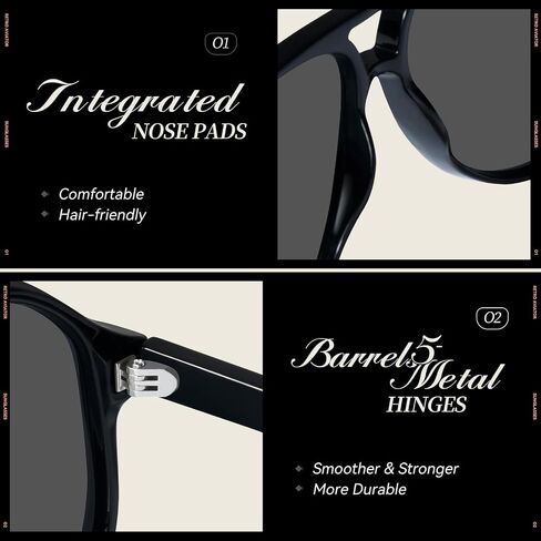 mosanana Retro Aviator Oversized Sunglasses for Women Men 2025 UV400 MS52481 in Saudi Arabia